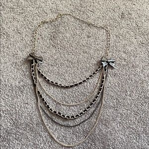 Layered bow necklace